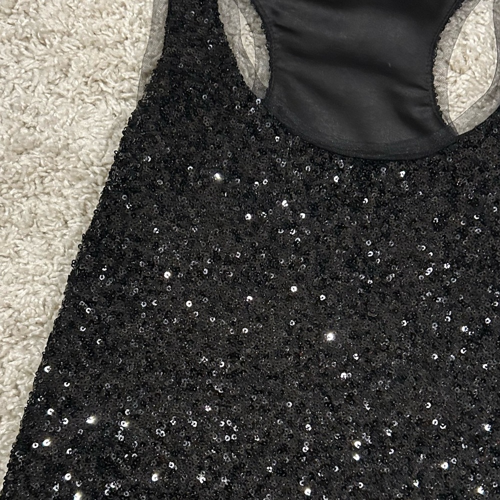 Sequin Black Tank - image 3
